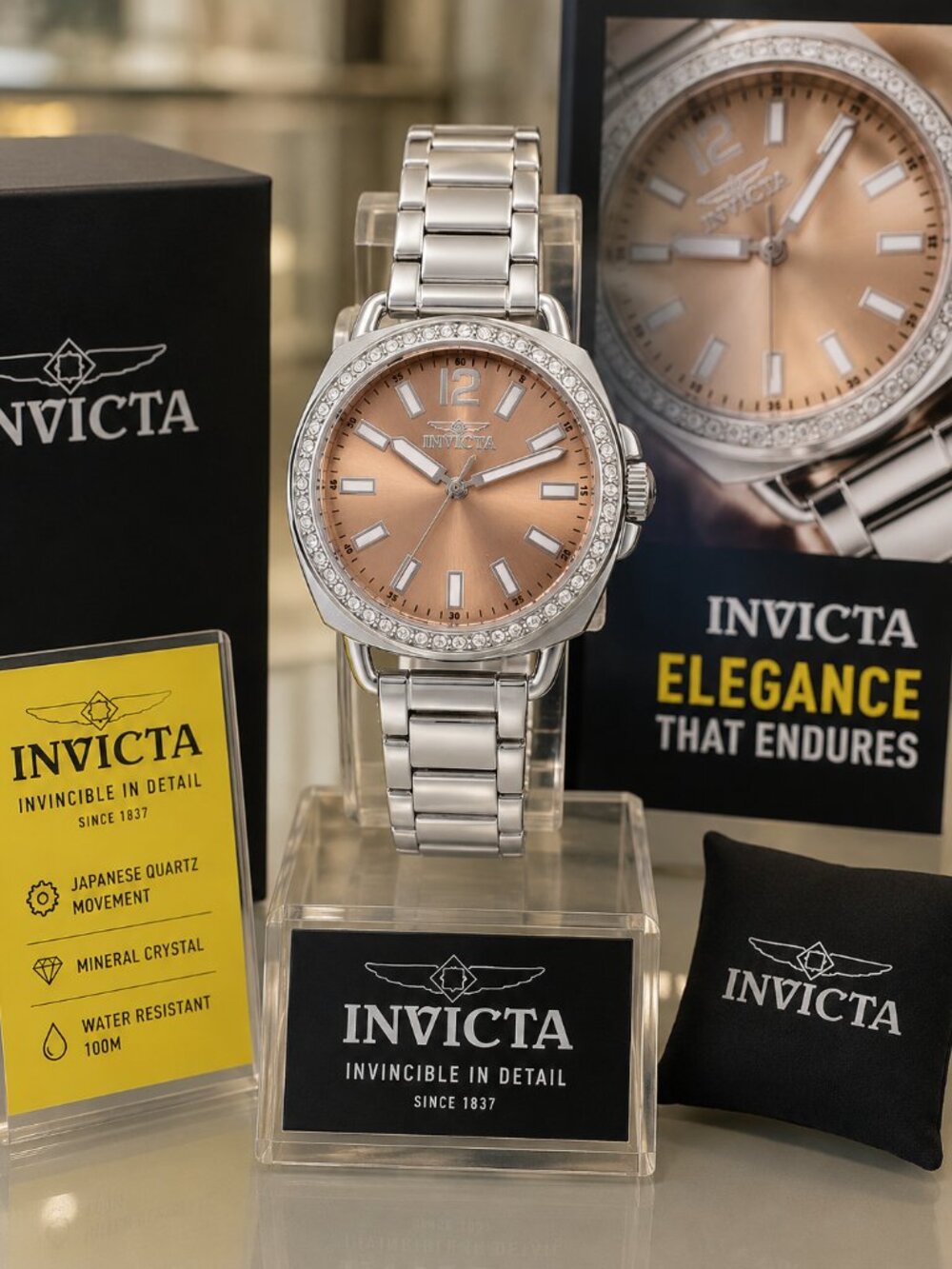 Invicta Wildflower Stelvyn Women's Watch - 32mm, Steel  NIB